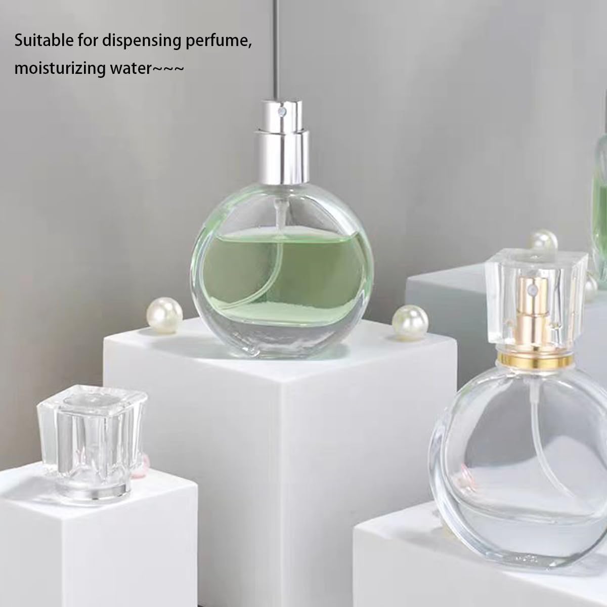 3 Pcs Perfume Bottle Atomizers,1 oz Refillable Fine Mist Sprayer Empty Fragrance Bottles Portable Travel Perfume Dispenser Containers for Essential Oil perfumery(30ml)