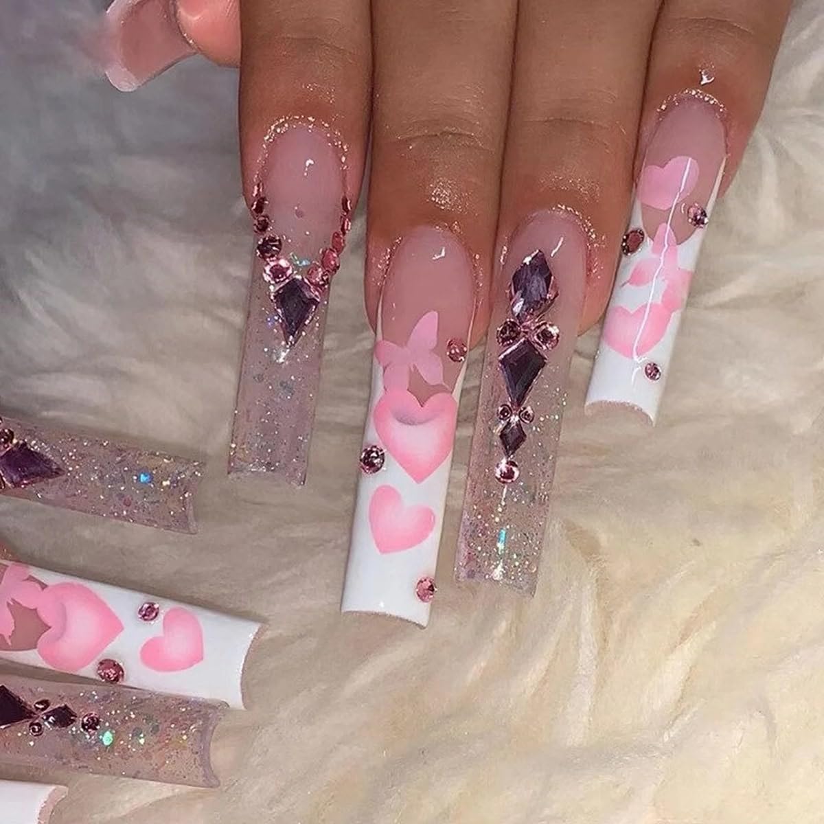 24 Styles Light Pink Nail Rhinestones Crystals Multi Shapes Flatback Gems Round Beads K9 Glass Stones Diamonds Jewels Nail Art Charms Supplies for Nails Face Eyes Makeup Crafts DIY Tumblers