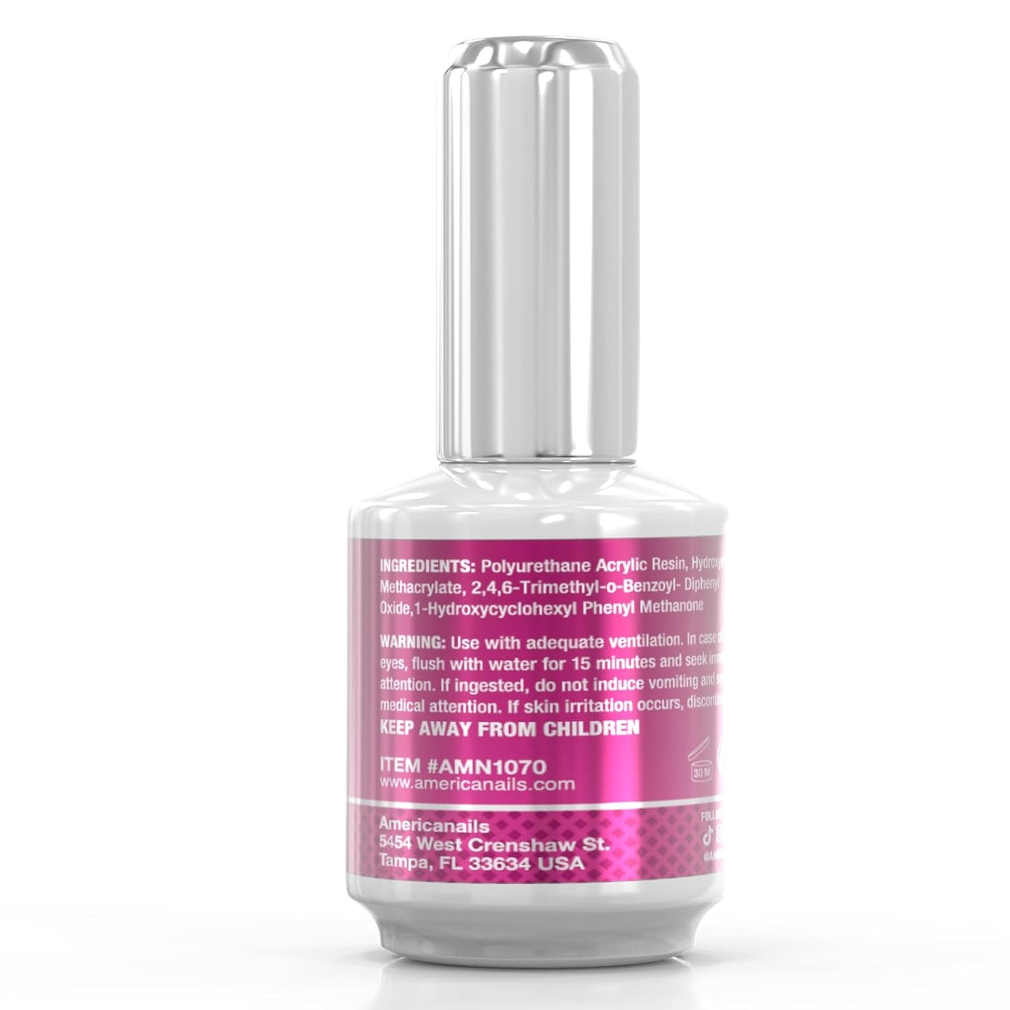 Americanails B1 Gel Polish Base Coat - Original Dual Cure Formula for Maximum Adhesion, Long Lasting, Soak Off UV LED Fast Drying Nail Gel Foundation (.5 oz)