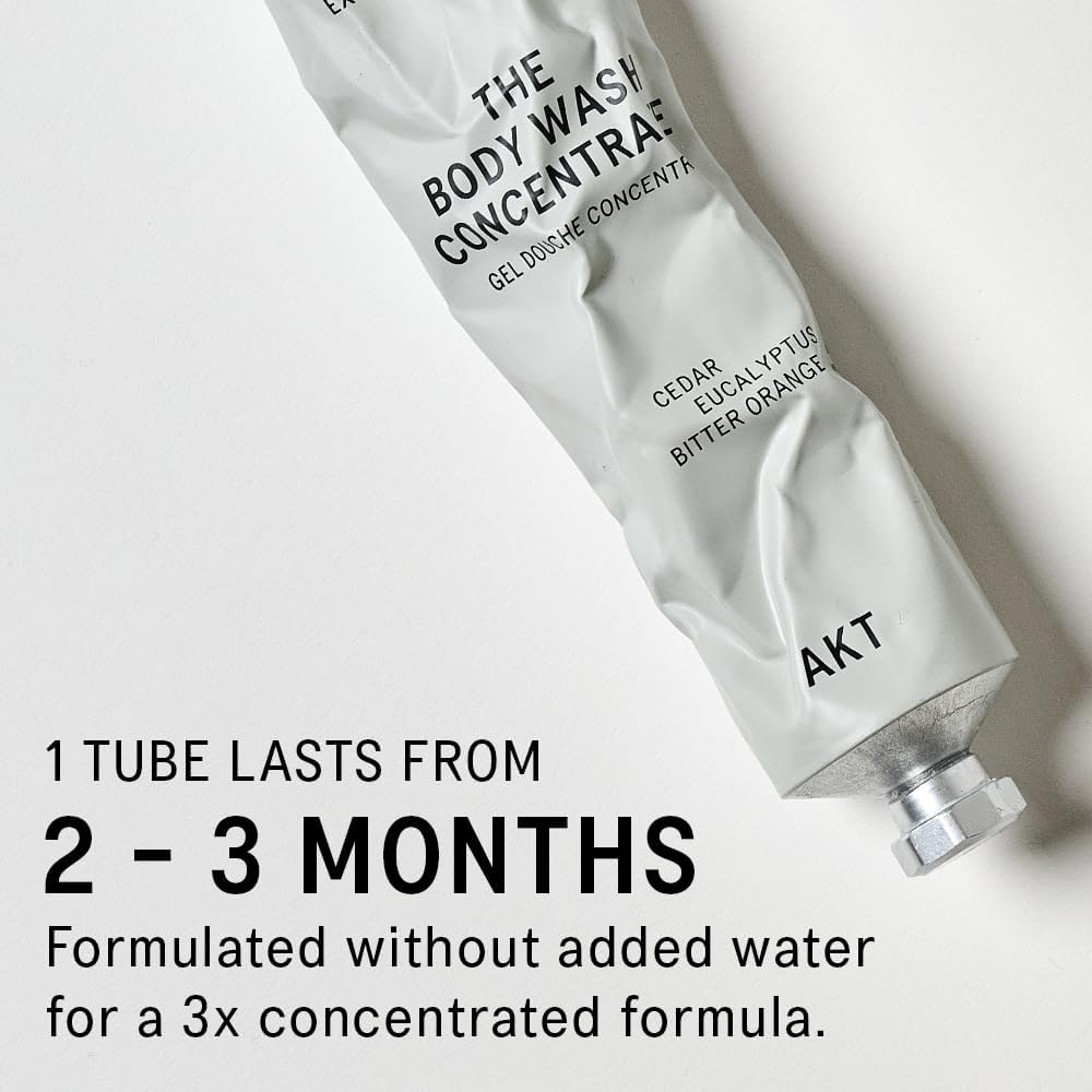 AKT The Body Wash Concentrate 3.4 Fl Oz, Natural Shower Gel with Skin-Balancing Prebiotics, Body Wash Women & Men, with Olive Squalane & Vitamin E, Sc.02 After Thunder, All Genders