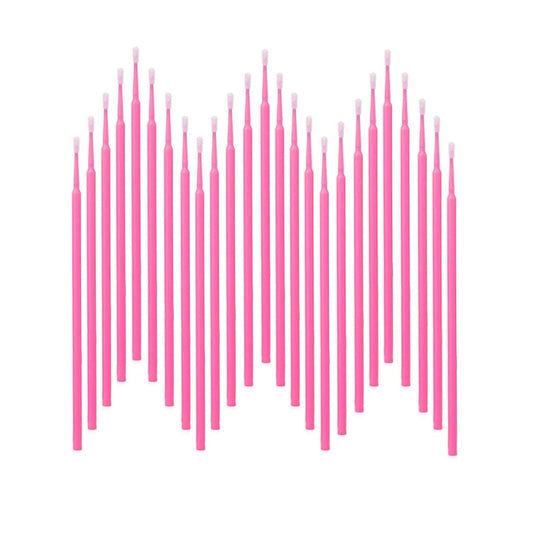 2100PCS Microswabs for Eyelash Extensions,Micro Applicators Brush for Cleaning and Applying Make-up Pink (Head Diameter: 2.0mm)