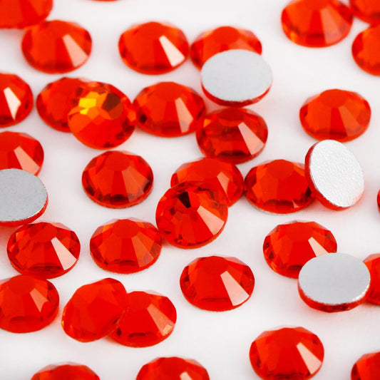 2000PCS SS20 Flatback Rhinestones | 12-Facet Diamond-Cut Glass Gems for Nail Art, Clothing, DIY Crafts |Glue-On Decoration Stones with Silver Backing(Hyacinth)