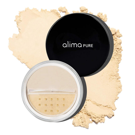 Alima Pure Matte Foundation Loose Mineral Powder Foundation Makeup, Loose Powder Makeup Oil Free Talc Free Powder, Natural Makeup Mineral Foundation Full Coverage Natural Foundation Powder .15 oz/4.5g