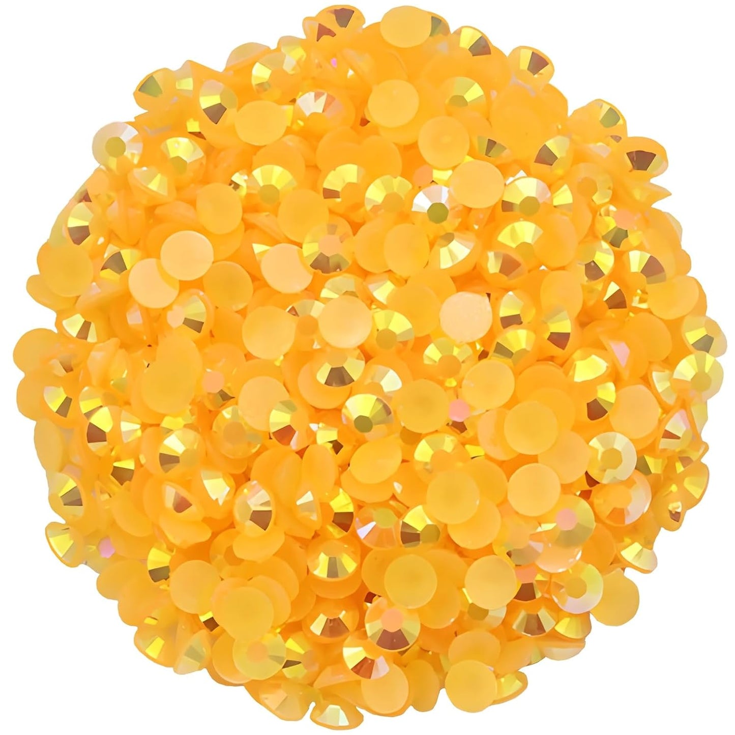 2250 Pcs SS16 4mm AB Flatback Rhinestones for Nails Art Crafts Glitter Round Shine Gems Crystals DIY Clothes Shoes (Orange Red AB)