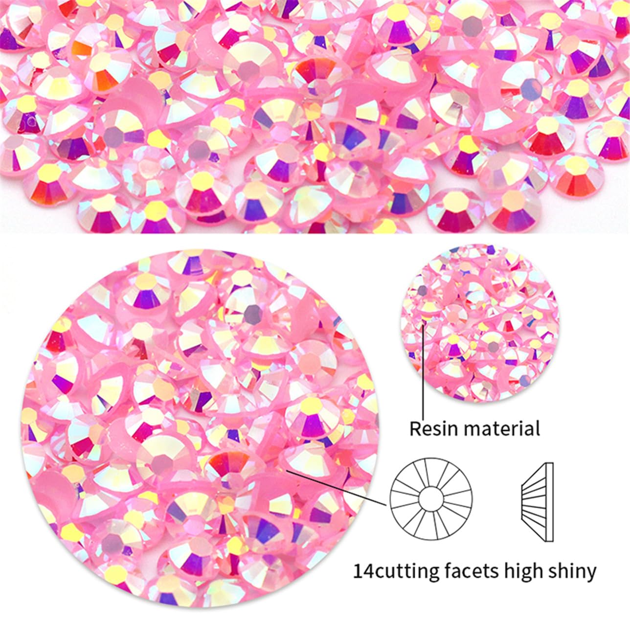 2250 Pcs SS16 4mm AB Flatback Rhinestones for Nails Art Crafts Glitter Round Shine Gems Crystals DIY Clothes Shoes (Dark RoseRed AB)