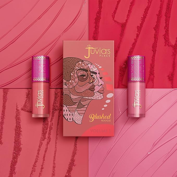 Juvia's Place Blushed Liquid Blush BarbieRose - Dewy Tint Cheeks Makeup Glow Pigment Effortless Beauty Long Lasting Cosmetics Soft Creamy Natural Buildable All Skin Color Light Flawless Finish Blend