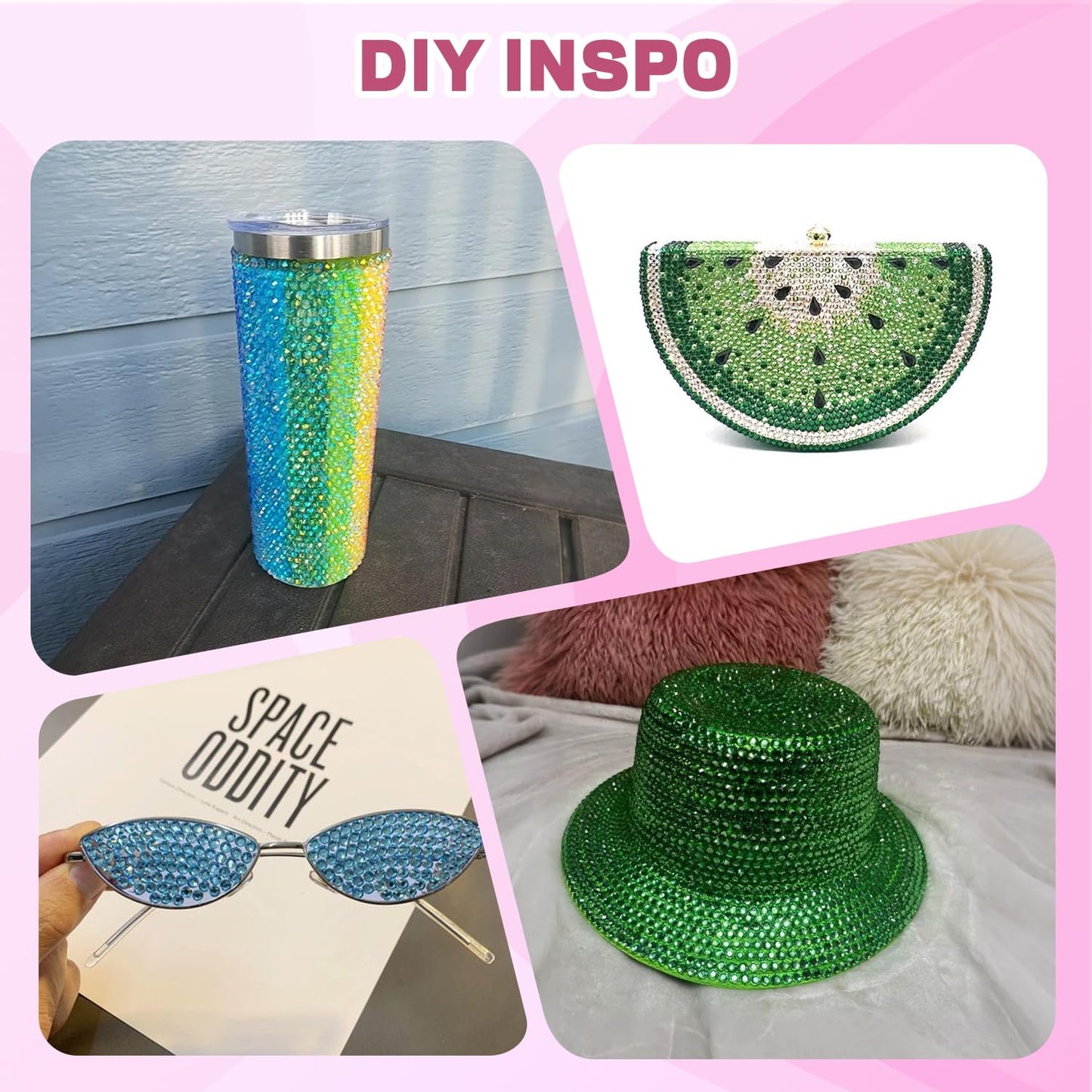 20000Pcs Green Rhinestones for Bedazzling with 3Pcs B7000 Jewelry Glue, Resin Rhinestones for Crafting Crafts,Bedazzler Kit Flatback Gems for Clothing Shoes Tumblers Nail Art