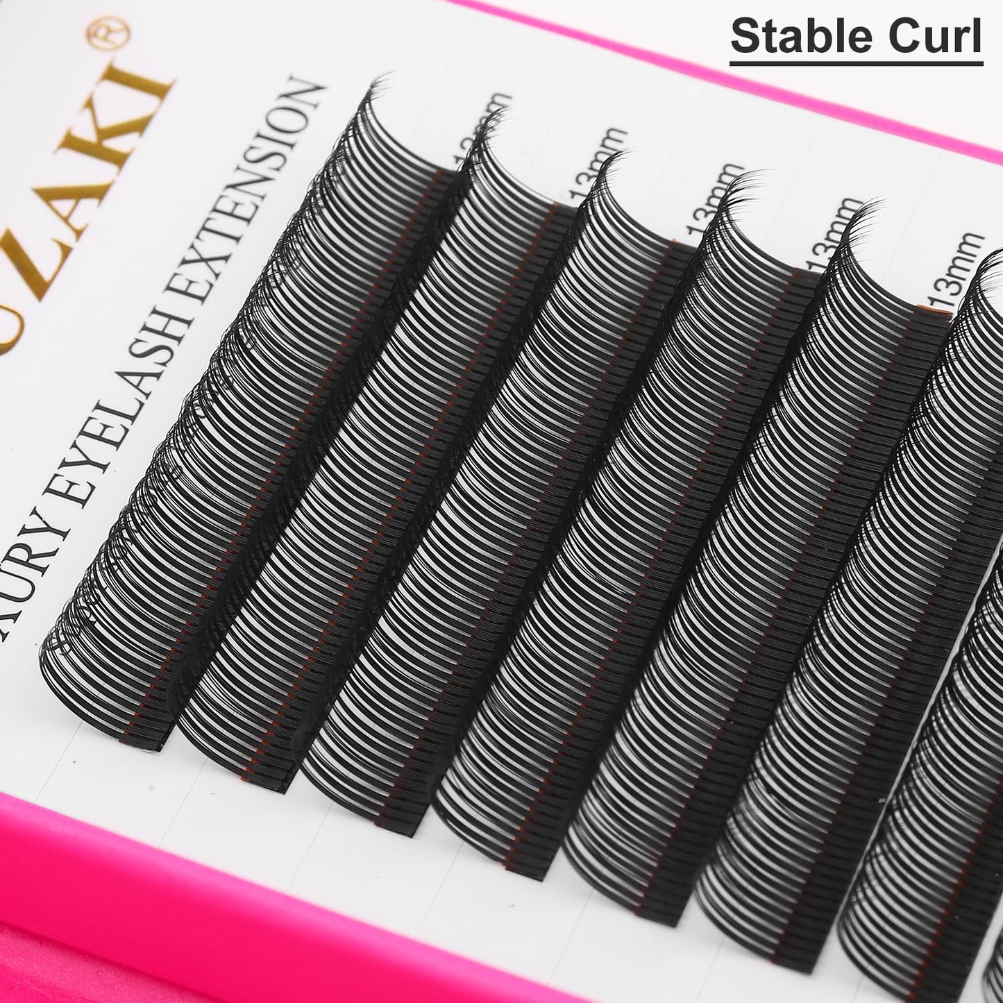 5D Flower Lash Extensions Spikes Lashes 0.07 Matte Black D Curl Lashes 13mm Volume Eyelash Extension Lash Trays Professional Use(5D Flower,0.07-D,13mm)