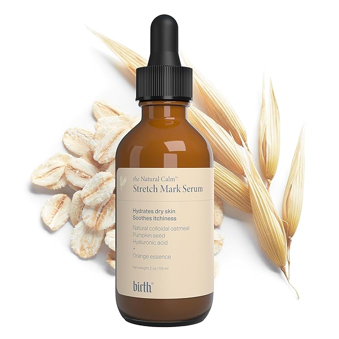 Birth Skincare Stretch Mark Serum for Pregnancy and Postpartum. Natural and safe for sensitive skin and all skin types. ๐๐๐๐ ๐ข๐ง ๐๐๐ง๐๐๐, 2oz | 59 ml