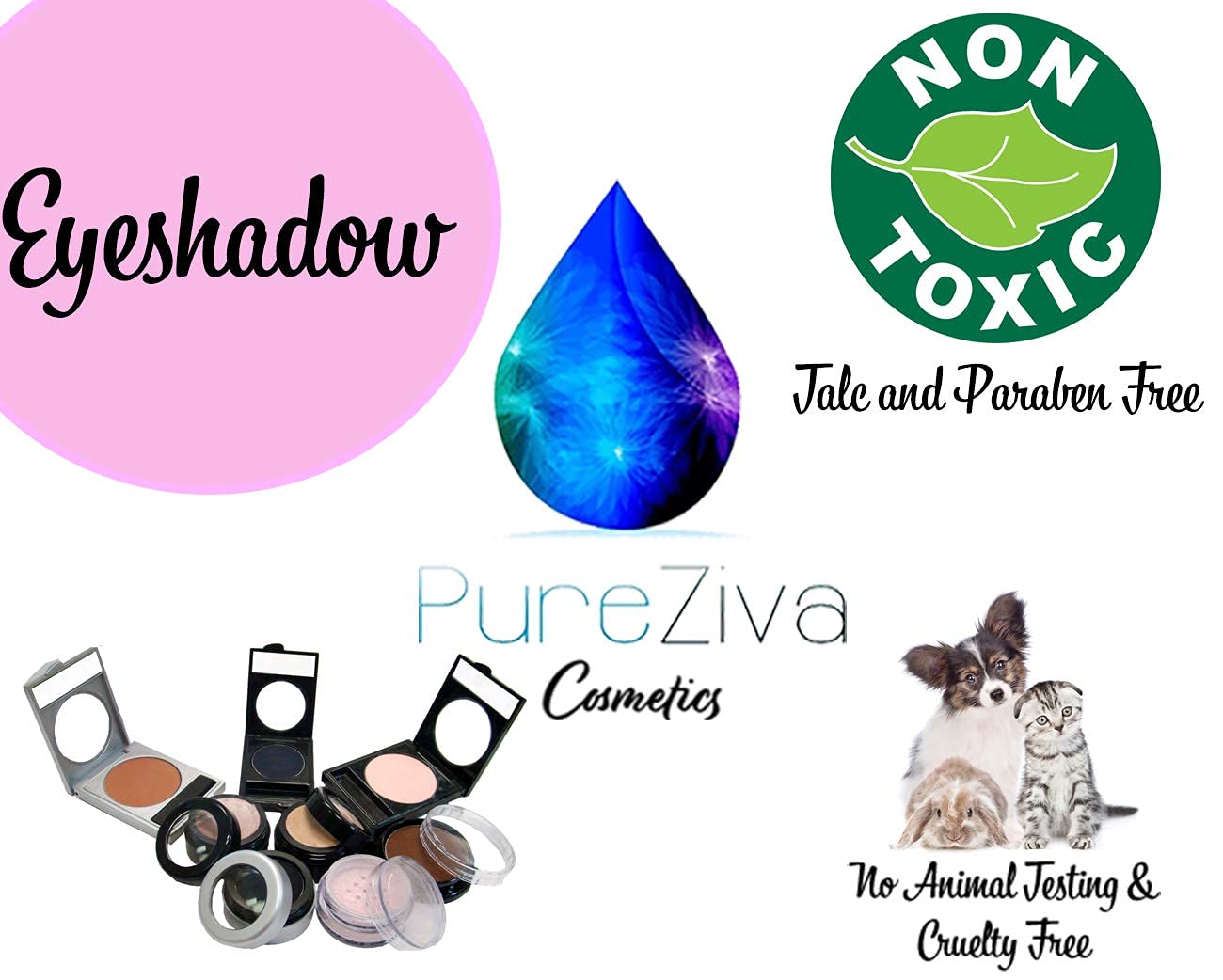 Acorn Matte Mauve Brown Pressed Powder Single Vegan Eyeshadow; Talc, Paraben & Cruelty Free