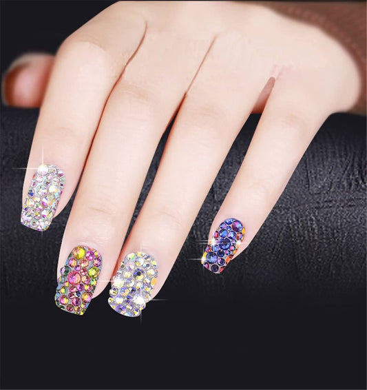 3000 Pieces SS12 3mm Flatback Rhinestones AB Clear Round Gems Crystals for Nail Art DIY Crafts Clothes Shoes Bags （Transparent Light Sapphire AB）