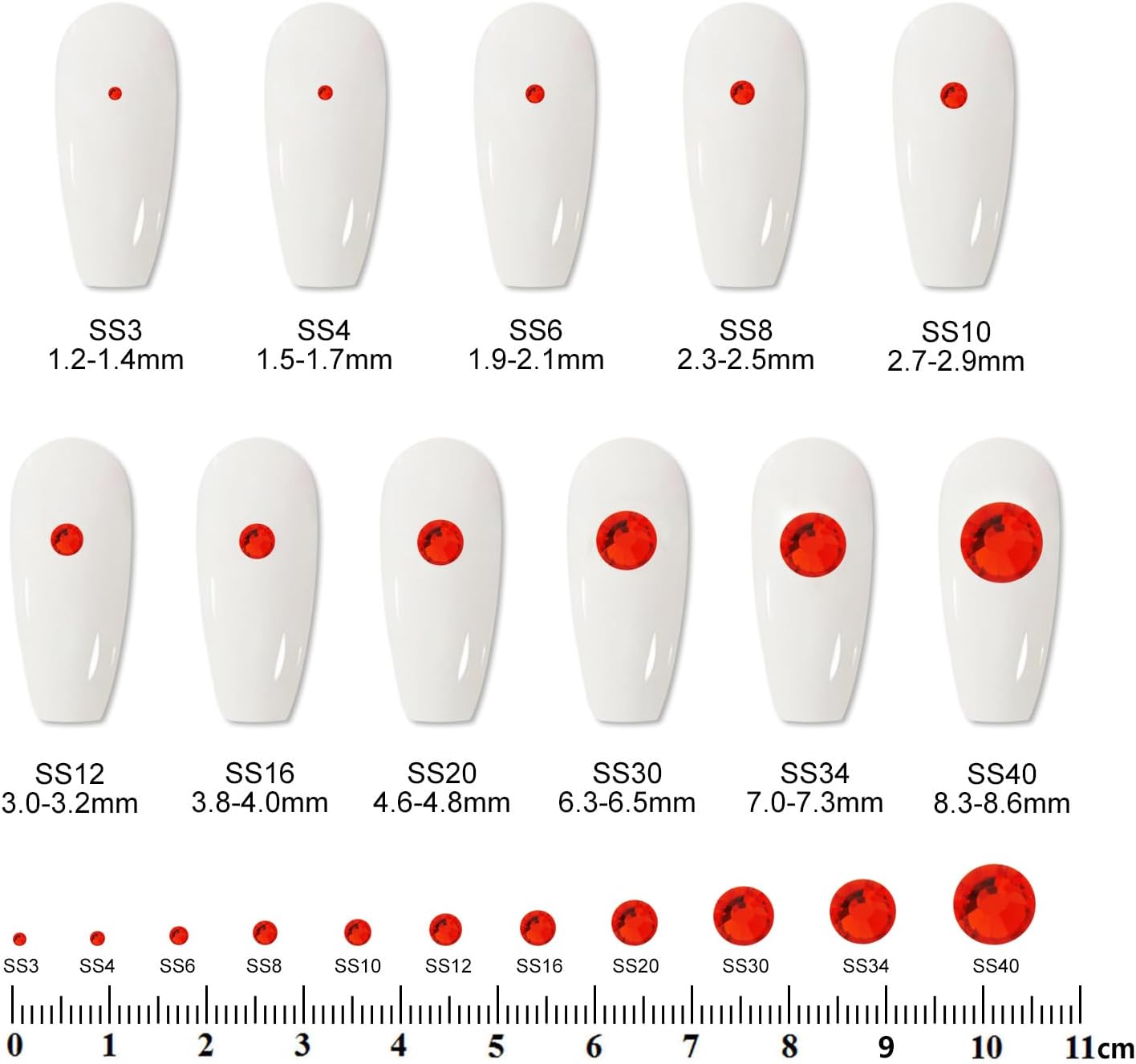 3000PCS SS10 Flatback Rhinestones | 12-Facet Diamond-Cut Glass Gems for Nail Art, Clothing, DIY Crafts |Glue-On Decoration Stones with Silver Backing(Hyacinth)