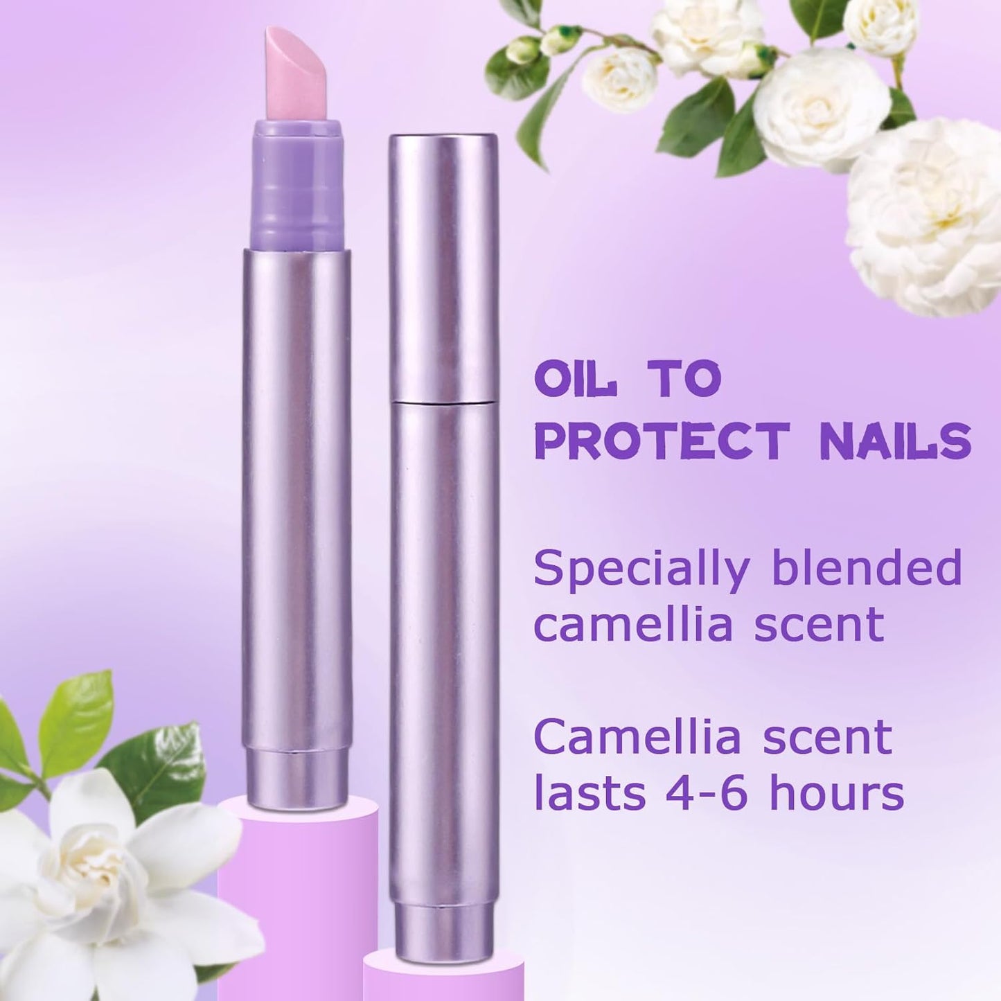 3 in 1 Cuticle Oil Pen, Nail Cuticle Remover Pen with Ceramic Tip Moisturize Strengthen Brighten Oil Applicators for Hangnails Dry Cracking Nails Repair