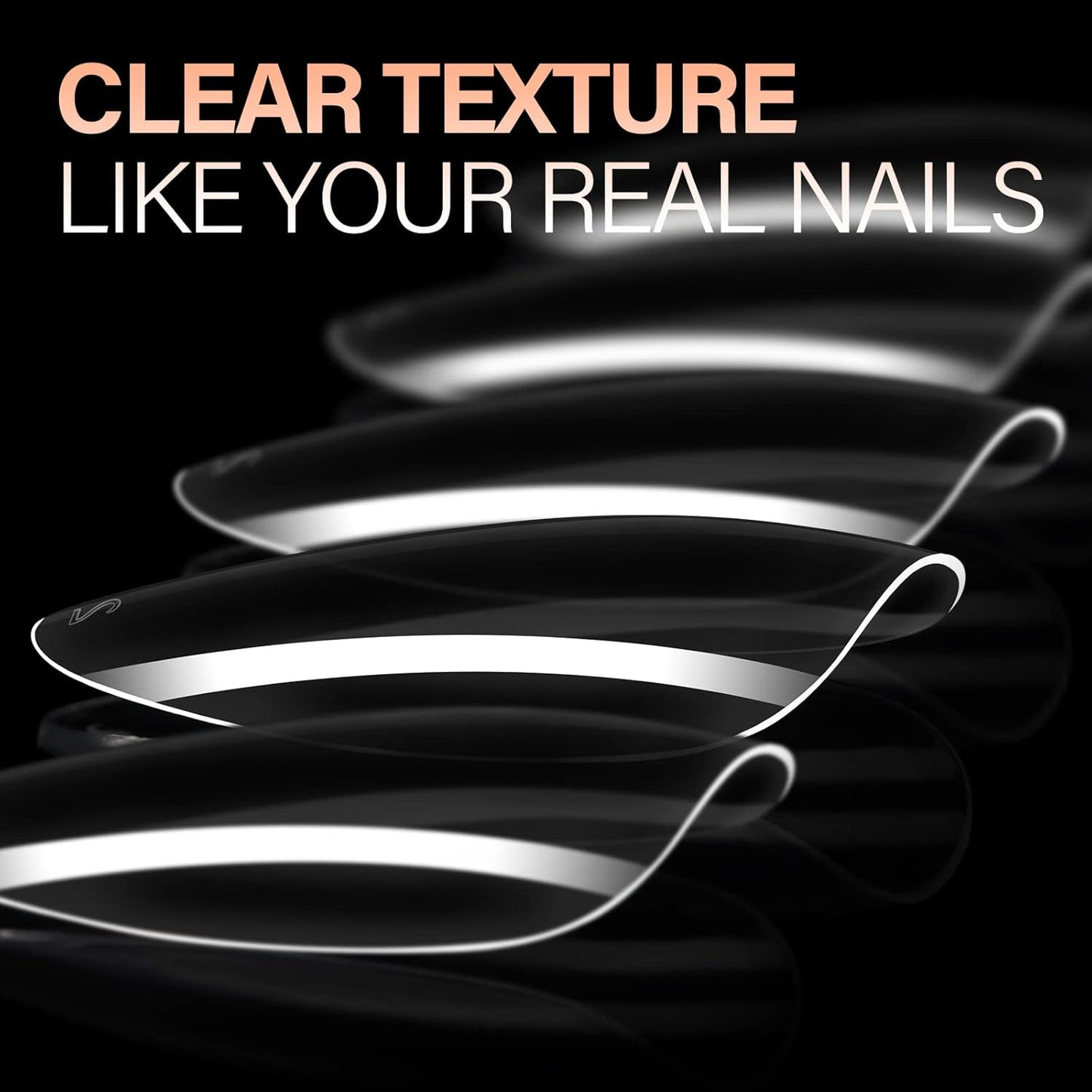 AILLSA Almond Nail Tips 504pcs Clear Nails Tips Gel Full Cover Nails Tip Medium Almond Shaped Fake Soft Nails for Press on Nail Extensions Home DIY Nails Salon- X (12 Sizes)