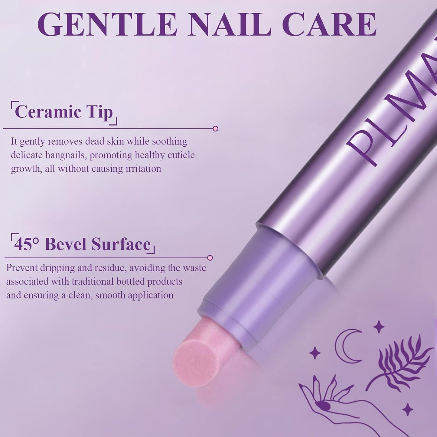 3PCS 3-in-1 Cuticle Oil Pen, Cuticle Pusher Nail Oil Pen with Ceramic Tip, Nail Care Pen, Cuticle Pusher Pen for Hangnails, Dry & Damaged Nail, Moisturize Strengthen Brighten Nails Care