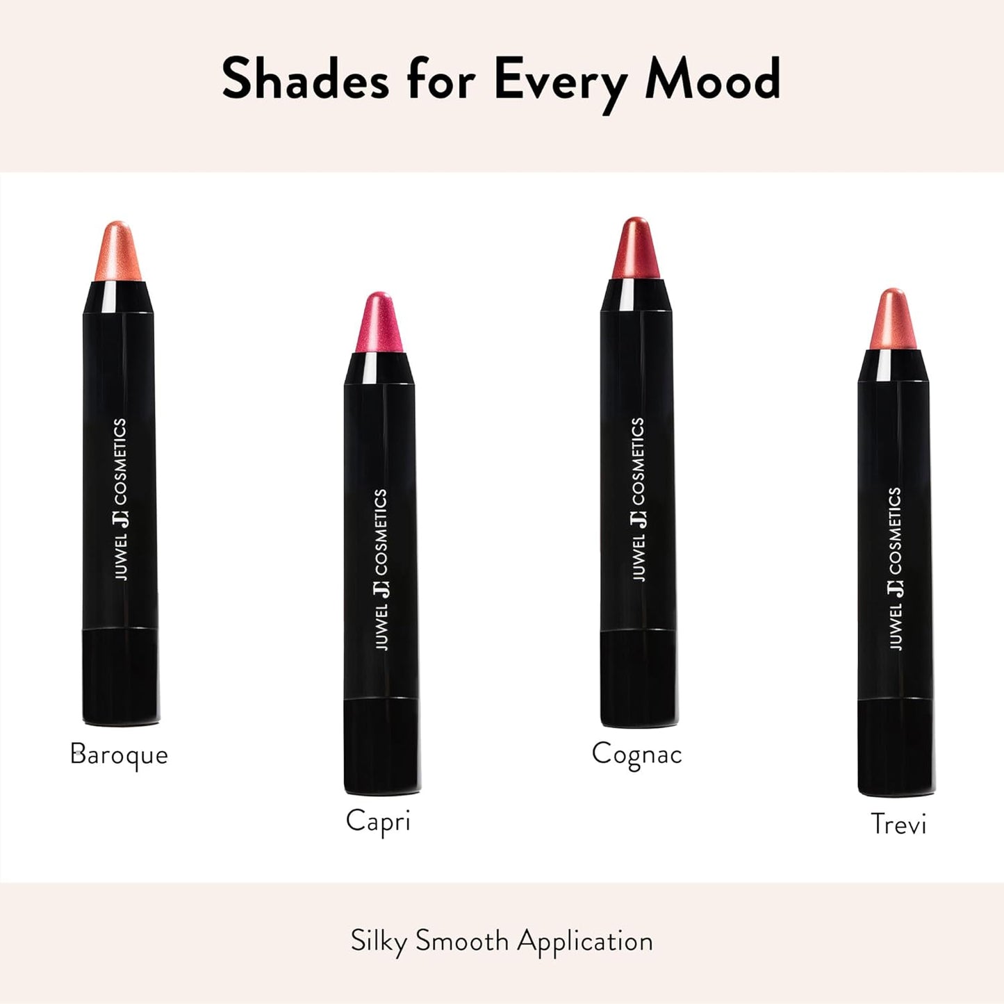 Juwel Cosmetics Retractable Lip Crayon, High Shine Long Lasting Lip Liner with Vitamins C & E, Shea & Cocoa Butter, Ultra Smooth Full Coverage Lipstick with Antioxidant Protection, Capri