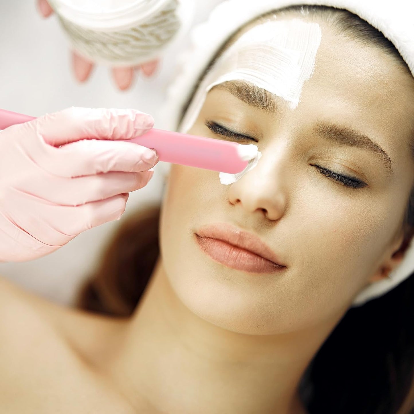 4PCS Makeup Spatula, Silicone Spatula Set, Mini Spatulas, Reusable Beauty Spatulas for Creams, Lotions, Essential Oils and Other Cosmetics, Small-Spatula for Cosmetic Bottles and Kitchen Bottles