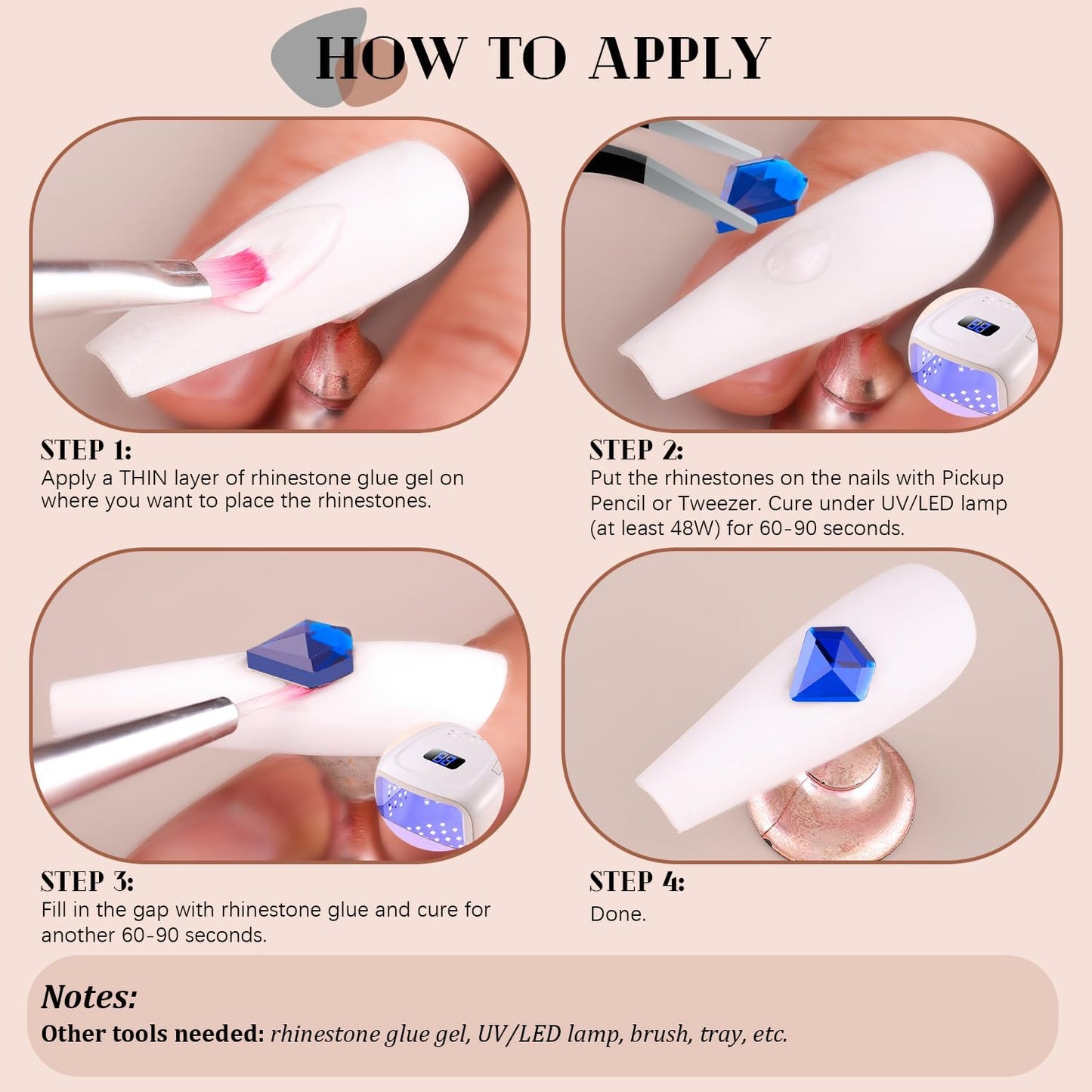 2680Pcs Royal Blue Glass Nail Rhinestones 120Pcs Multi Shapes Flatback Nail Gems + 2560Pcs 1.5-4mm Round Crystal, Manicure Nail Charms Diamond Gemstones for Acrylic Nails Decoration