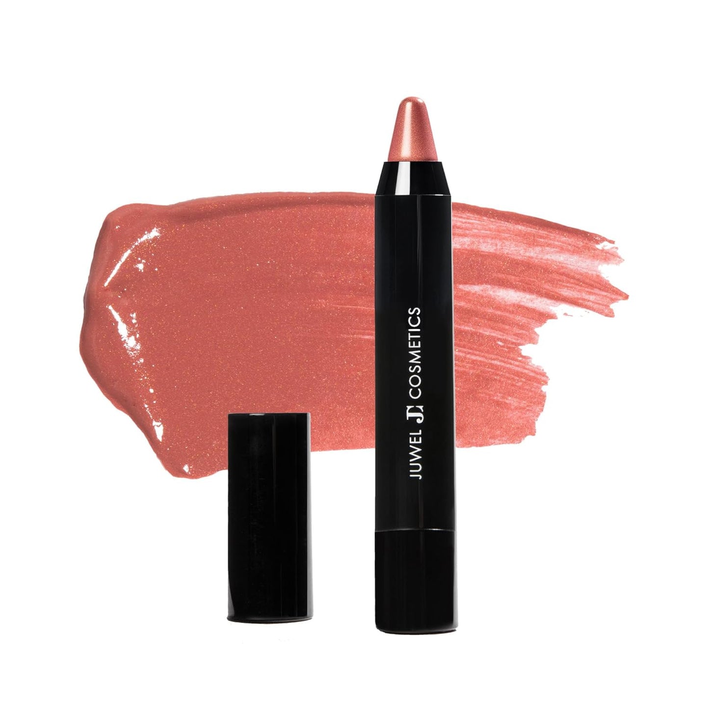 Juwel Cosmetics Retractable Lip Crayon, High Shine Long Lasting Lip Liner with Vitamins C & E, Shea & Cocoa Butter, Ultra Smooth Full Coverage Lipstick with Antioxidant Protection, Burlesque