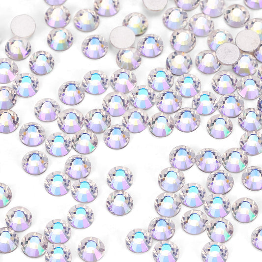 3000Pcs Moonlight Crystal Rhinestones,Glass Flatback Rhinestones Small Gemstones for Nail Face Makeup Art Crafts Clothes Decoration -(SS4,1.6mm,Moonlight)