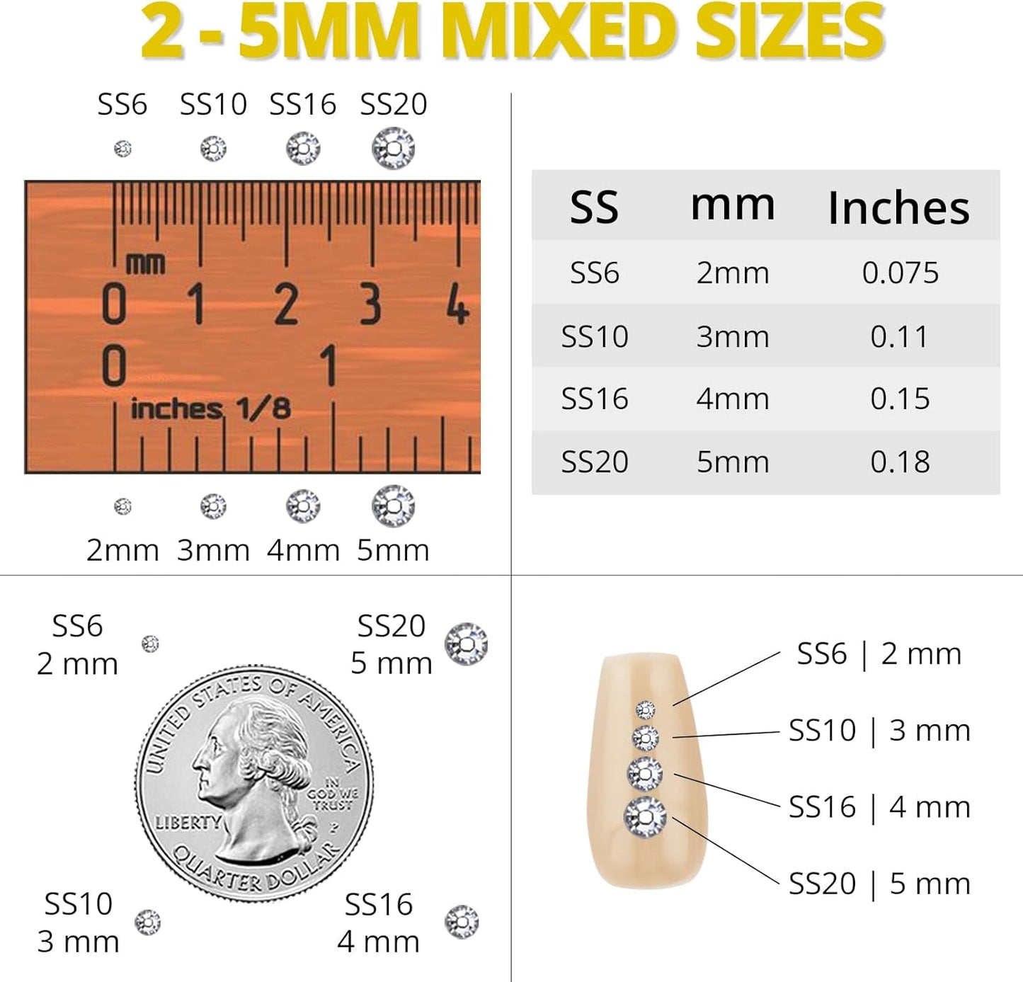 30000Pcs Resin Rhinestones Set for Crafting Bedazzling, Metallic Gold Flatback Gems Jewels for Crafts Clothes Shoes Fabric Outfit Nails Makeup, Flat Back Crystal 2-6mm with b 7000 Glue