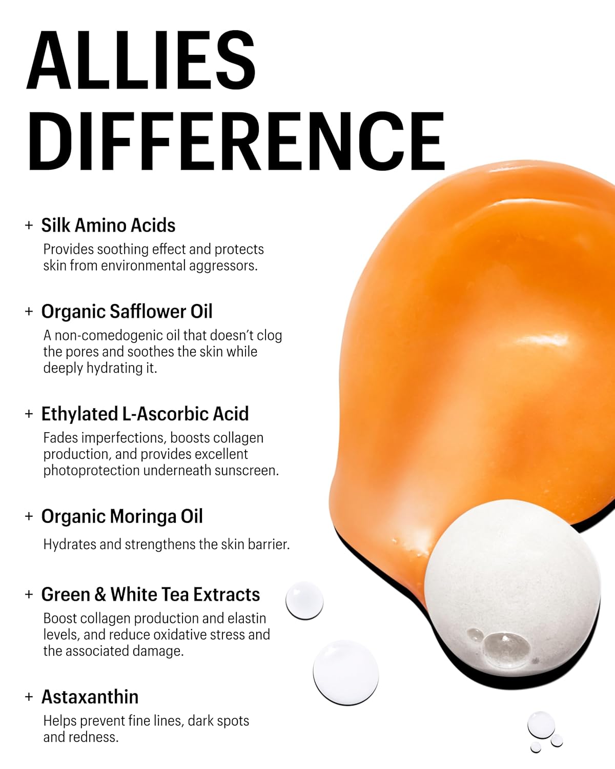 Allies of Skin Molecular Silk Amino Hydrating Cleanser: Hyaluronic Acid, Ceramides, Safflower & Moringa Oils. Nourishes, Conditions & Repairs 100 ml/2.4 oz