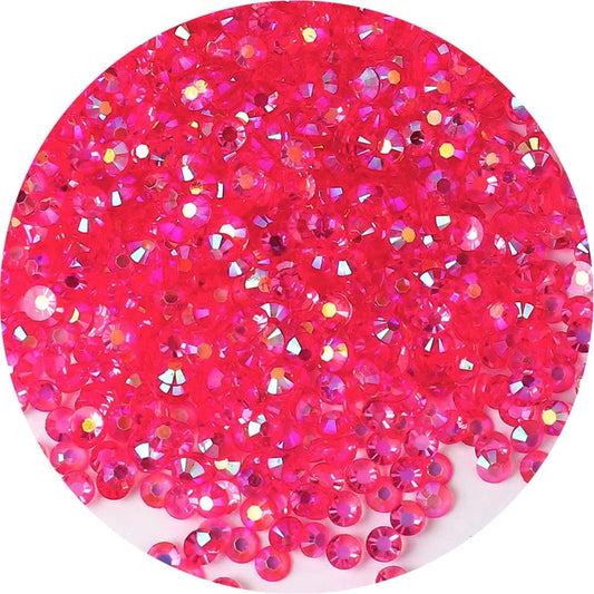 720 Pcs SS30 6mm AB Flatback Rhinestones for Nails Art Crafts Transparent Glitter Round Gems Crystals DIY Clothes Shoes(Clear Light Rose Red AB)