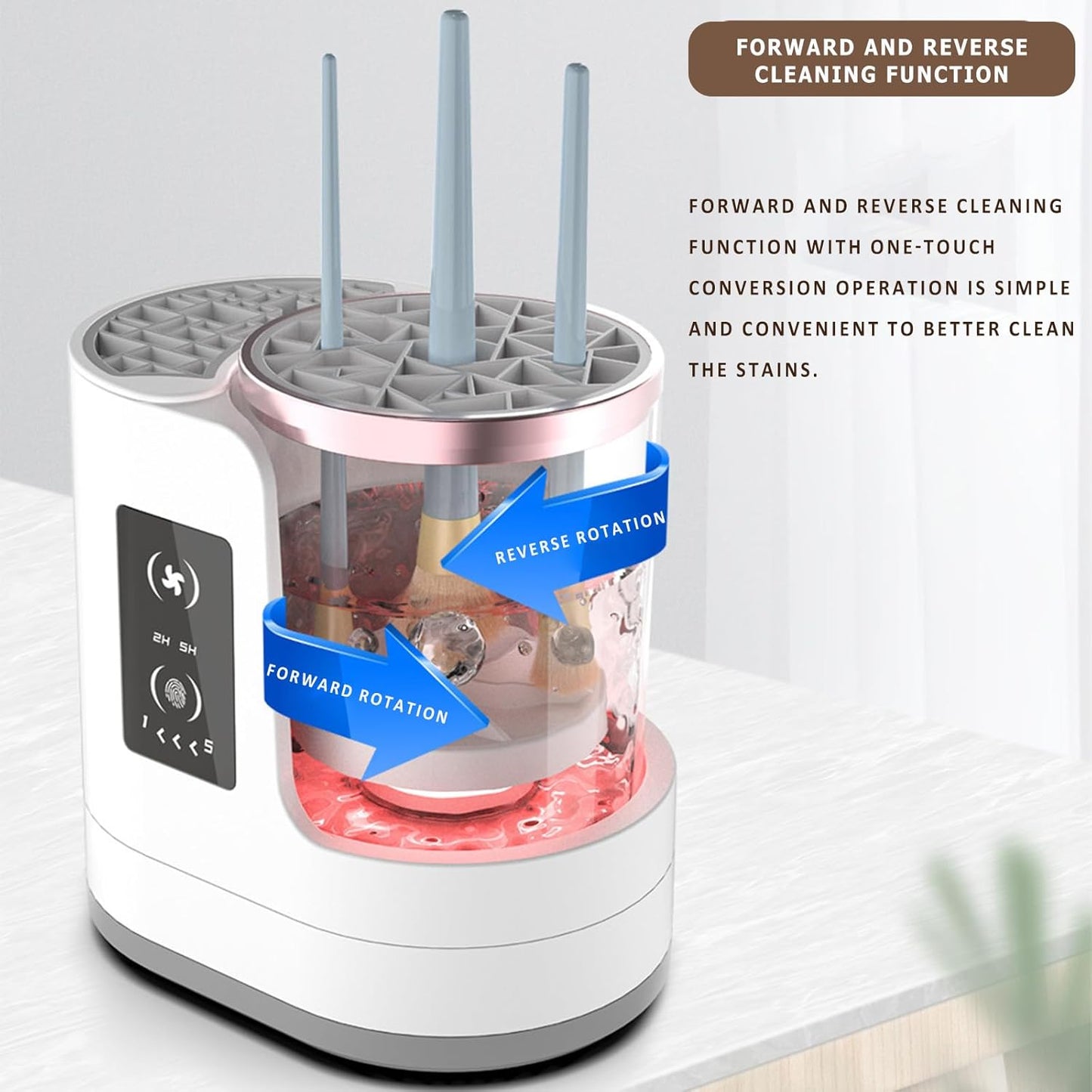 3 IN 1 Electric Makeup Brush Cleaner, Electric Cleaning and Quick Drying Makeup Brushes for Lazy Families, Automatic Makeup Brush Cleaning Tool with Drying Function for Makeup Brushes