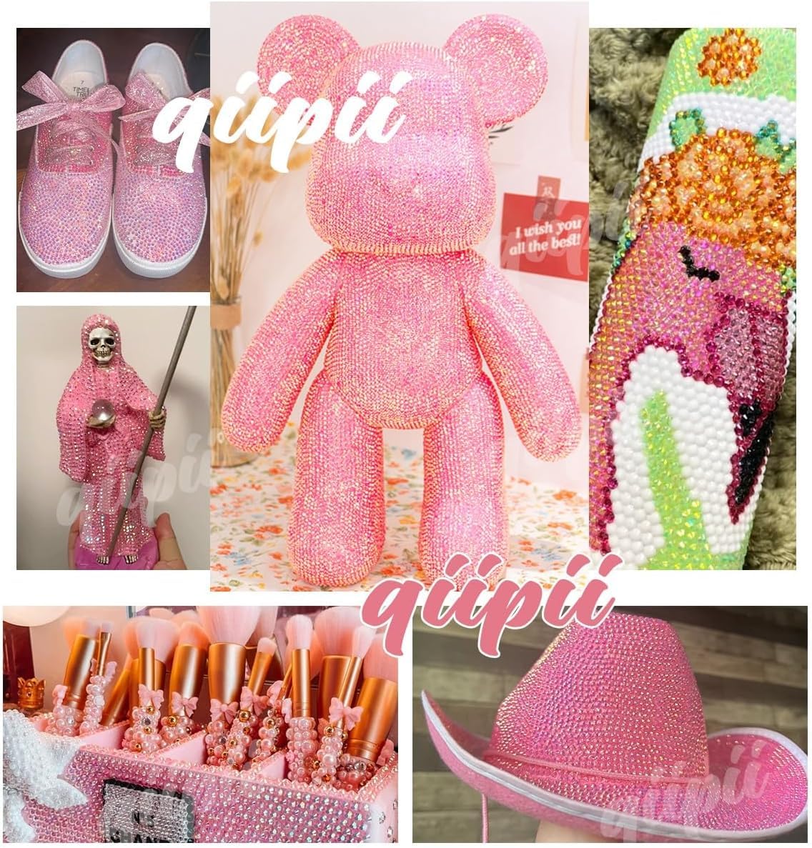 3mm 4mm 5mm 3 Boxes Pure Light Pink Resin Rhinestones for Bedazzling Crafting Flatback Jelly Stones Bulk Diamonds Gems for Nails Face Eyes Makeup Tumblers Bottles Crafts Clothes Shoes Phones