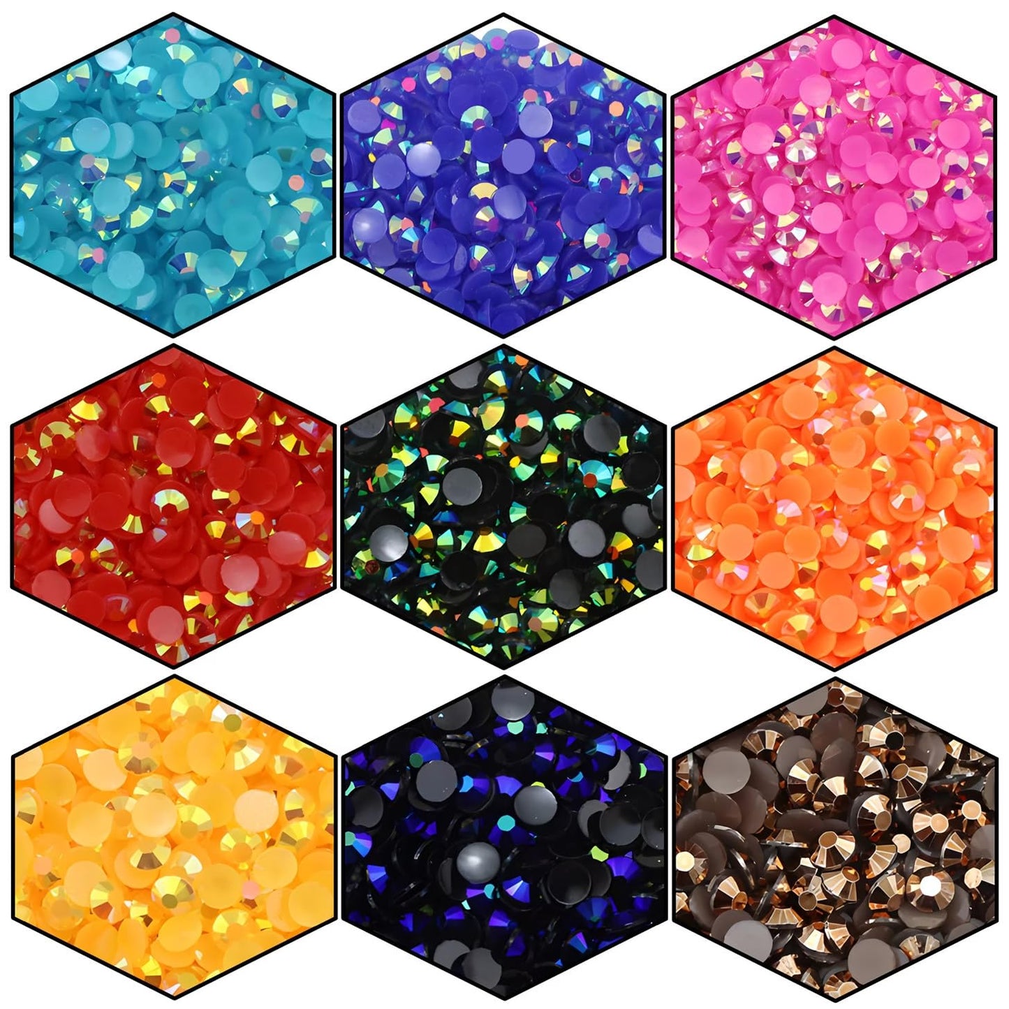 720 Pcs SS30 6mm Flatback Rhinestones for Nails Art Crafts Glitter Round Shine Gems AB Crystals DIY Clothes Shoes （Light Blue AB）