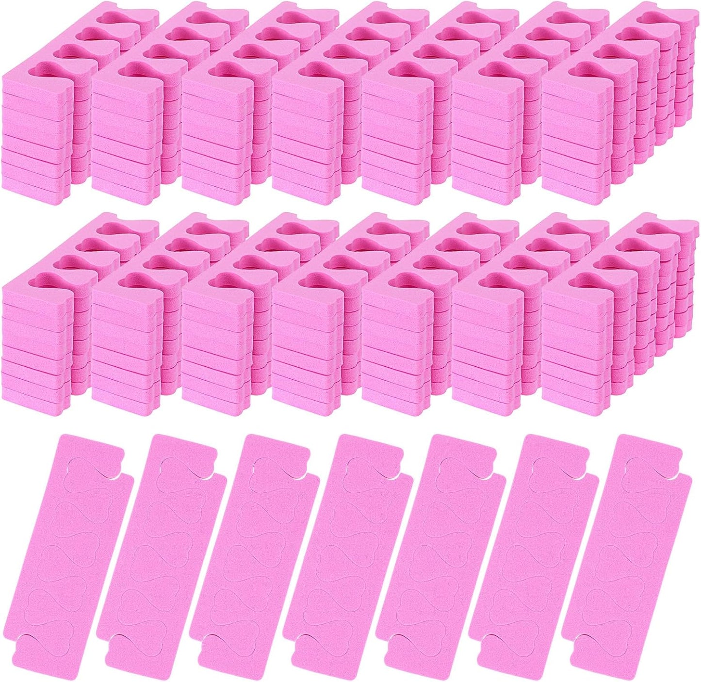 400 Pcs (200 Pairs) Toe Separators Pedicure Tool Kit Soft Toe Spacers for Pedicures Spreaders Finger Dividers for Women Men Feet Nail Toenails Art Painting Polish Spa(White)